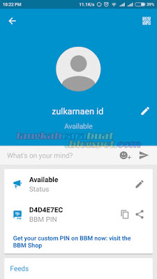 Cara Sign in BBM dengan Nomor Telepon