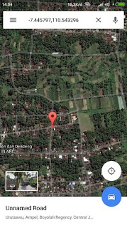 memasukkan nama jalan baru di google maps