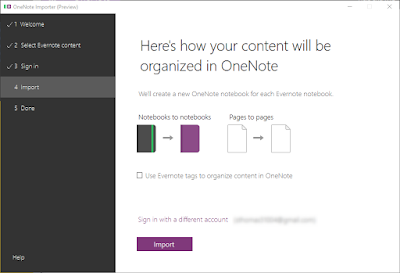 Evernote to OneNote
