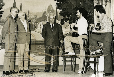 Ernest Morató, Carles Mir i Josep Xicoira amb en Càstor Pérez i Xiqui Ramon