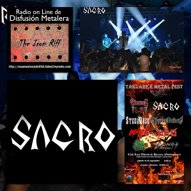 SACRO - Takuare´e Metal fest - 16 Sep 2017  https://www.facebook.com/SACRO-137969266296556/