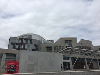 The front exterior of Scottish Parliament.