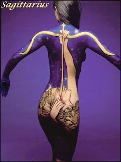 Body paint Zodiac Sagittarius