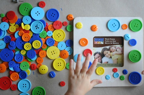 simple button craft project for kids