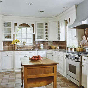 L-shaped kitchen