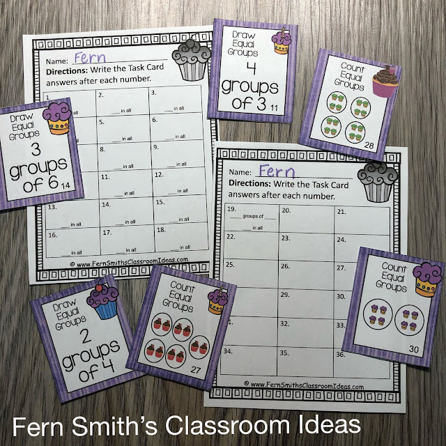 Click Here to Download These Equal Groups Task Card for Your Class Today!