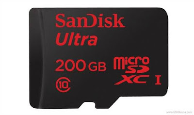 200GB SanDisk microSD card 