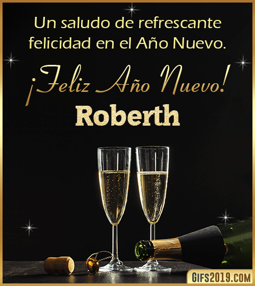 Saludos de año nuevo para roberth