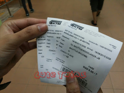 tiket shuttle service train Woodlands - Johor Bahry