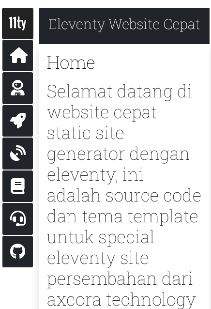 Membuat website dengan eleventy text11ty khusus blogger !!