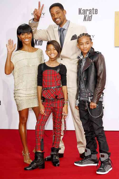will smith family photo. makeup US actor Will Smith