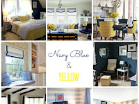 Navy And Yellow Living Room Decor