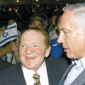 ADELSON WITH BIBI NETANYAHU Ο χρηματοδότης του Newt Gingrich εύχεται να «είχε πολεμήσει για το Ισραήλ και όχι για την Αμερική»