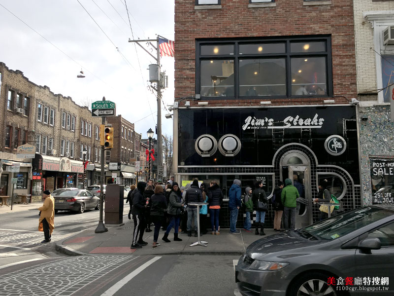 [美國] 費城市區【Jim's Steaks South St.】費城著名排隊美食 美味起司牛排漢堡(Cheese Steaks)