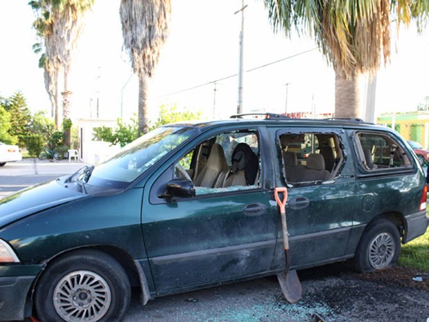  de Nuevo Laredo, sin causar víctimas pero sí daños a dos vehículos, 