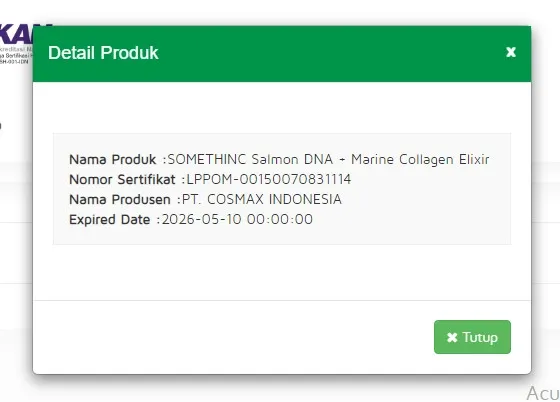 halal serum somethinc salmon dna