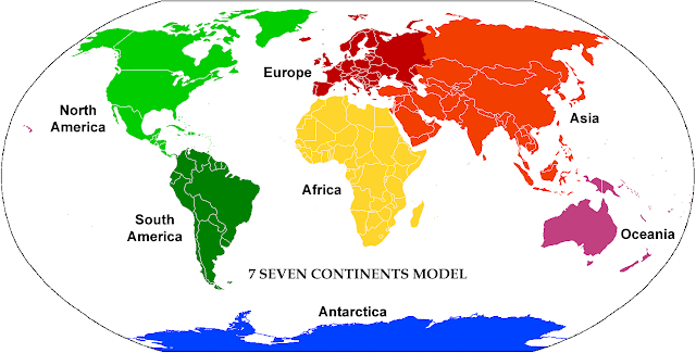 Nomes dos Continentes: Ásia, América, África ...