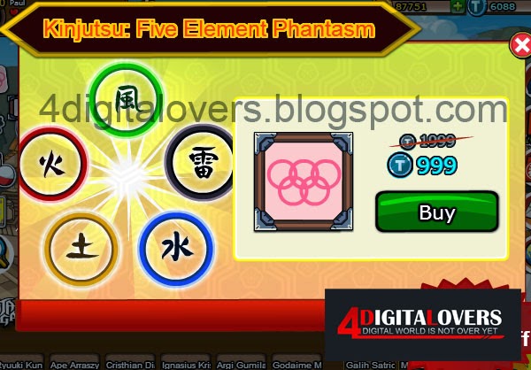 Kinjutsu : Five element phantasm ninja saga (Halos of olympus KW)