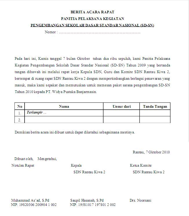 Contoh Surat Berita Acara Serah Terima Kunci Rumah - Cara 