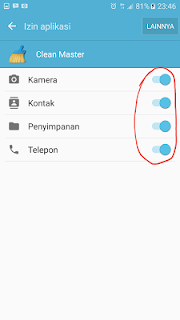 cara memberikan izin aplikasi di android marshmallow