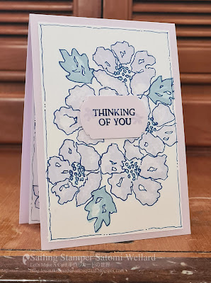 Stampin'Up! Blossom in Bloom Thinking Of You Card  by Sailing Stamper Satomi Wellard