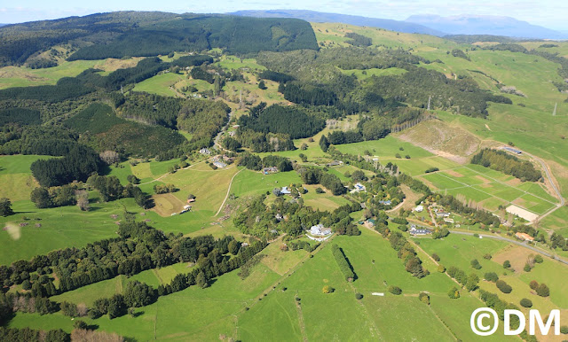 Photo aerienne pres de Rotorua Nouvelle-Zélande
