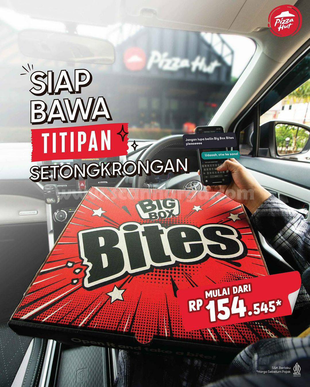 Promo PIZZA HUT BIG BOX BITES – Paket Berempat mulai Rp 154.545