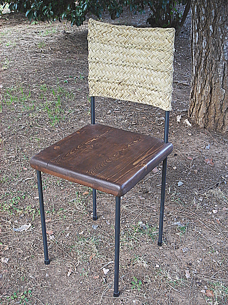 silla Martés con materiales reciclados y acabados ecológicos