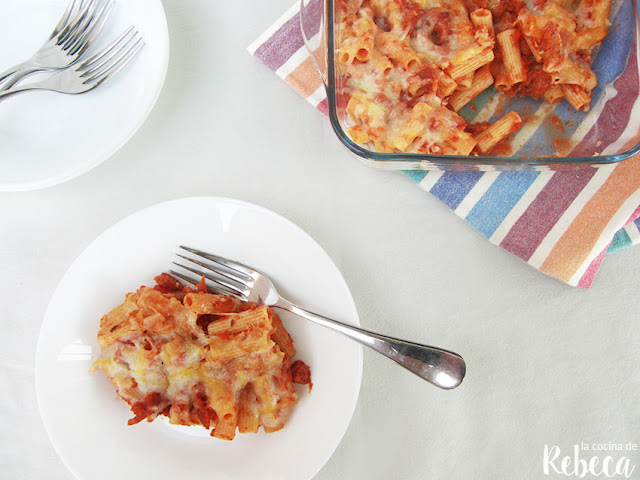 Macarrones con chorizo