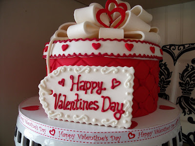Valentine's Day Wedding Cake. Our small private wedding took place on