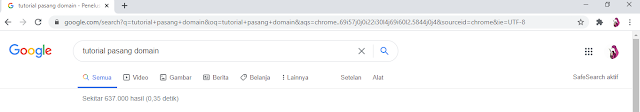 Tutorial memasang domain di blog