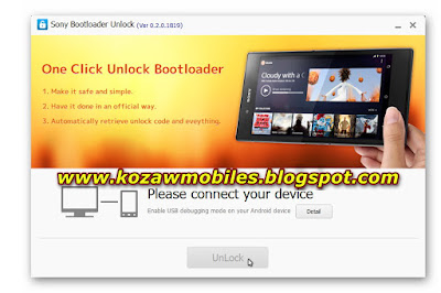 Sony Bootloader Unlock Tool