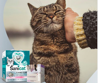 Logo Sanicat concorso ''San Valentino'': vinci gratis candele aromatiche SaniLove e lettiera agglomerante Strong Clumps