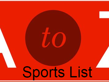 All sports names list 277786-List all the sports