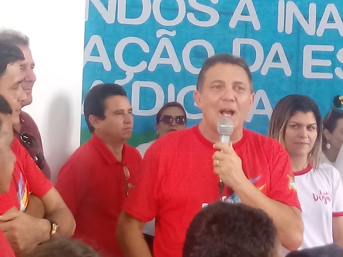 Governador Flávio Dino e prefeito Tema inauguram mais Escolas Dignas em Tuntum.