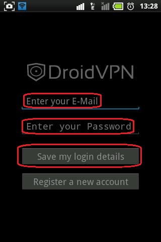 DroidVPN as NMDVPN login Details