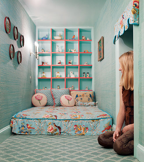 PEQUEÑO DORMITORIO INFANTIL TURQUESA