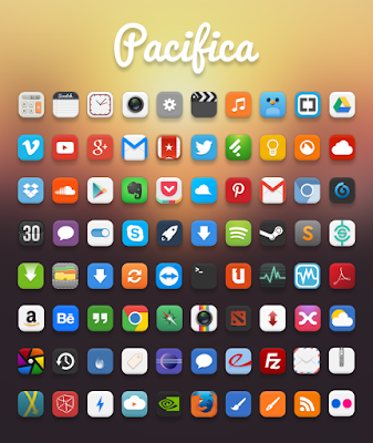 pacifica icon theme, icon pacifica cara instal yheme ikon pacifica icons linux ubuntu linux mint