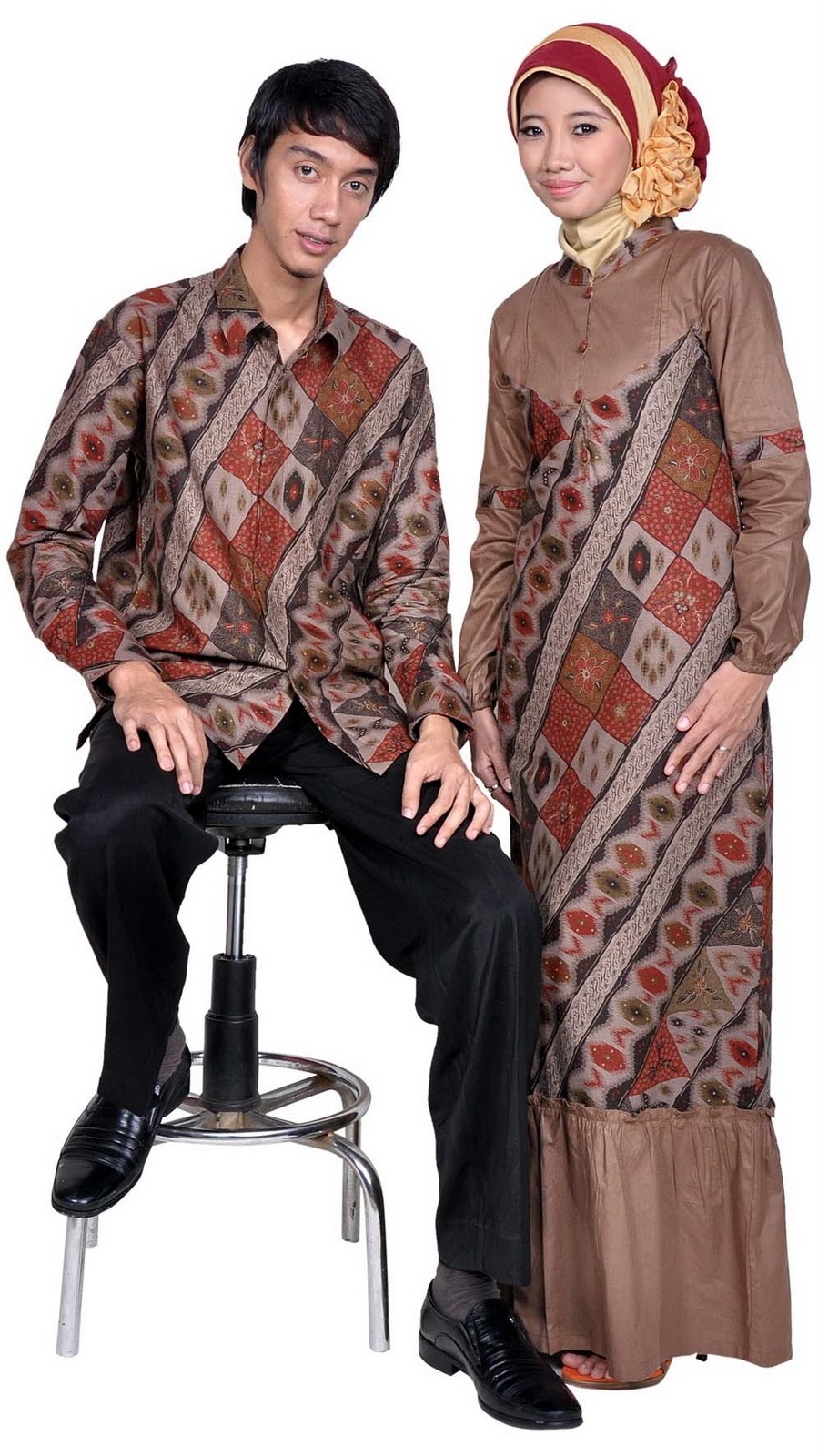  Model  Baju  Batik  Terbaru  Modern Wanita Pria 2014 Auto 
