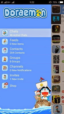 Download Mi-BBM Theme Doraemon v2.8.0.21 Untuk Android