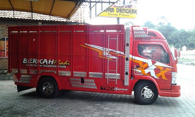 Gambar Foto Modifikasi Truk Dump Canter  Hino Sakera