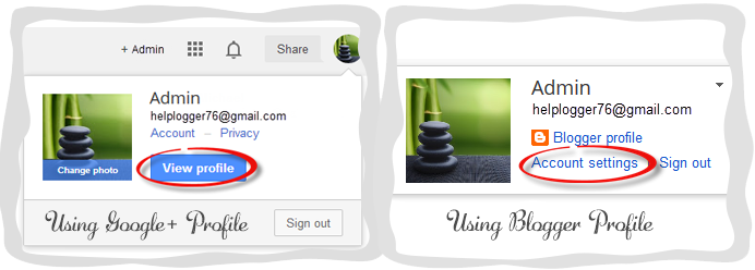 google blogger profile