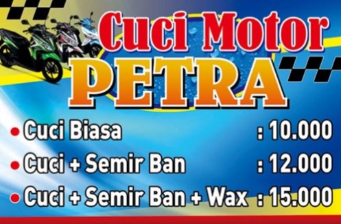 Contoh Spanduk Cuci  Motor  Keren Tebaru 2020