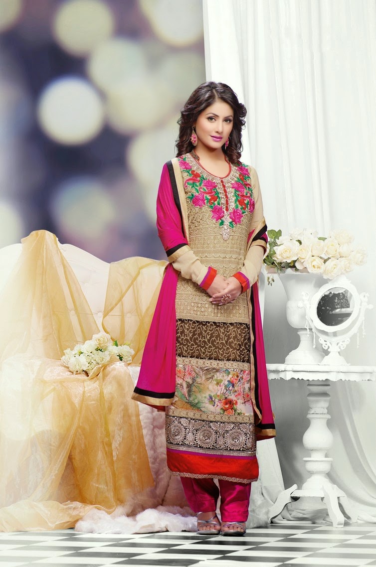 Heena Khan Designer Anarkali Salwar Suits