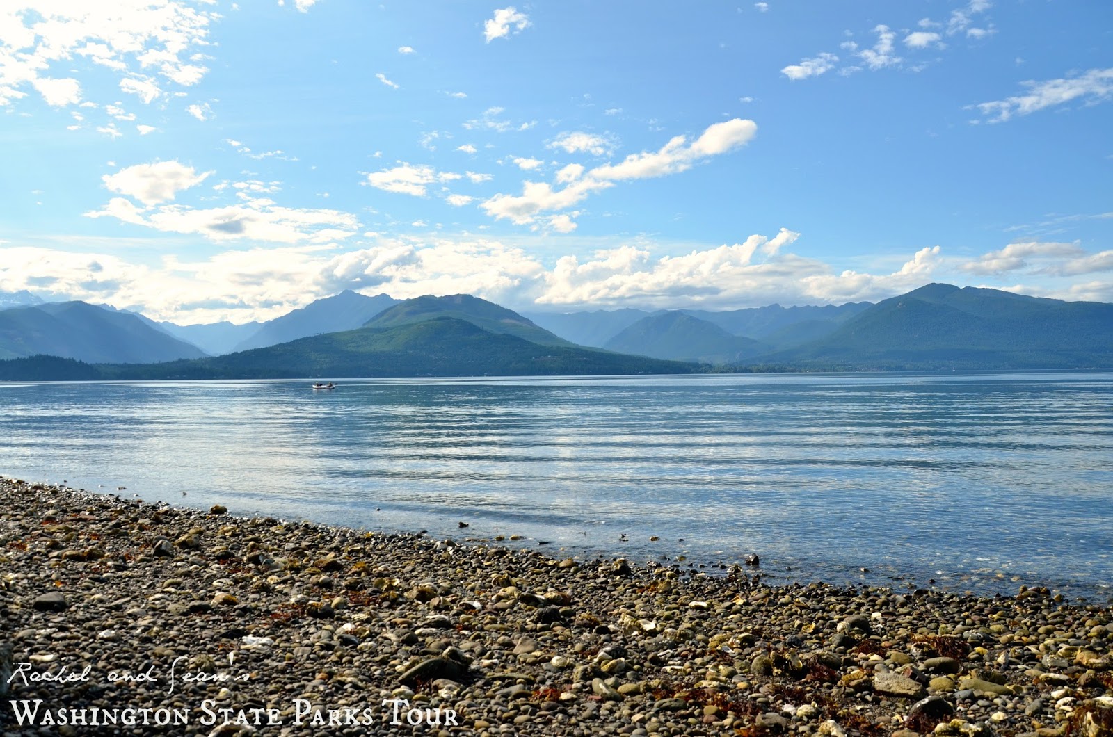 ... view of the Olympics across Hood Canal from Scenic Beach State Park