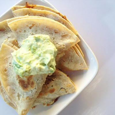 Healthy Beef and Black Bean Quesadillas with The Best Guacamole