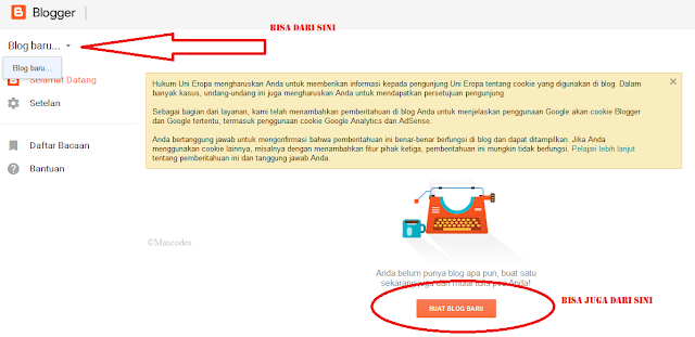 buat blog, buat blog terbaru, maxcodex