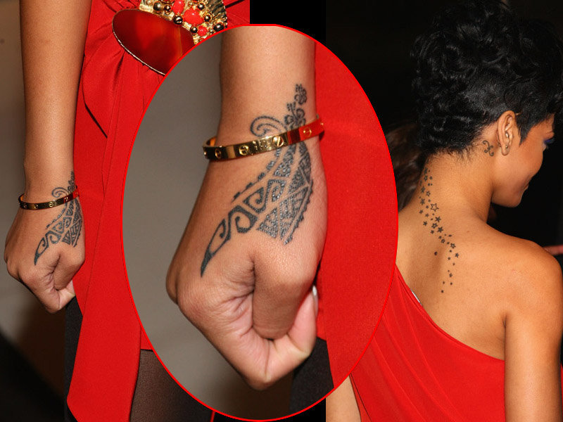 rihanna star tattoo. rihanna star tattoos. Rihanna