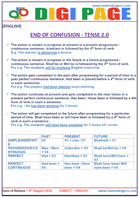 Digi Page - End of Confusions-Tense