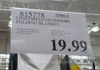Deal for the Lightspeed Outdoors Folding Blanket at Costco